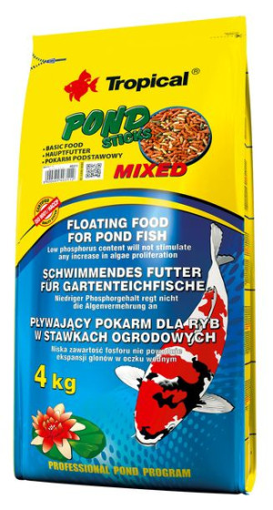 TROPICAL Pond Sticks Mixed 4kg worek - pływające pałeczki