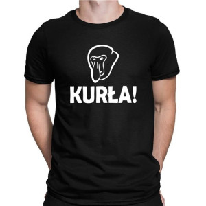 Koszulka męska śmieszna KURŁA! NOSACZ