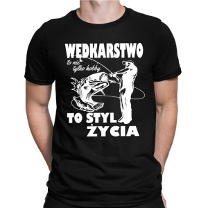 Koszulka męska WĘDKARSTWO TO STYL ŻYCIA
