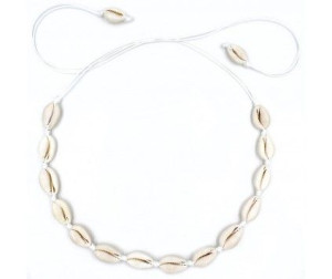 Naszyjnik Muszle Muszelki Seashell Choker Biały