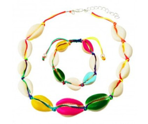 Naszyjnik choker bransoletka muszelki muszle
