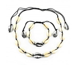 Naszyjnik Choker Bransoletka Muszelki Muszle Lato