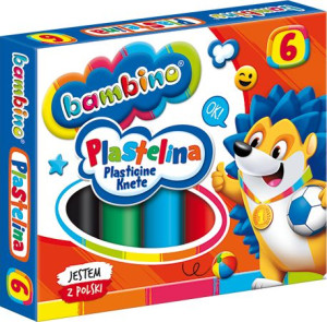 Plastelina Szkolna Bambino 6 Kolorów Zwierzątka