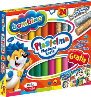 Plastelina Szkolna Bambino 24 Kolory Zwierzątka