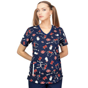 Bluza medyczna 100% bawełna elastyczna W6 roz. L