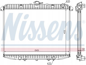NISSENS 62070A Chłodnica, układ chłodzenia silnika