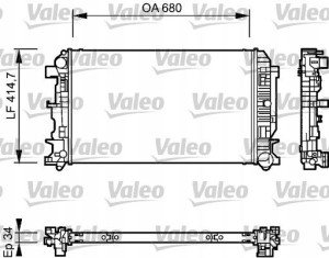 VALEO 735084 Chłodnica, układ chłodzenia silnika
