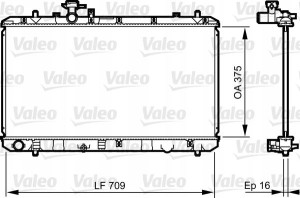 VALEO 735407 Chłodnica, układ chłodzenia silnika