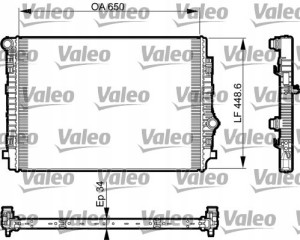 VALEO 735549 Chłodnica, układ chłodzenia silnika