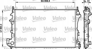 VALEO 732879 Chłodnica, układ chłodzenia silnika