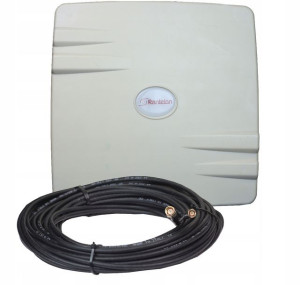 Antena 4G LTE MIMO 2x9dBi do routera SMA +kabel 7m