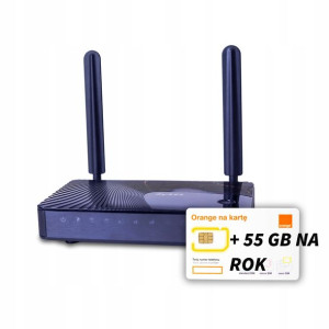 Router WIFI 4G LTE + karta SIM Orange 55 GB na rok