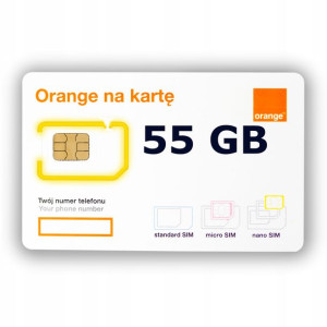Starter Internet Na Karte Orange Free 55 Gb Na Rok