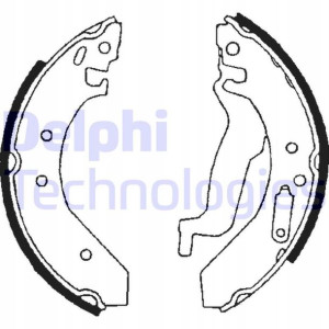 DELPHI LS1645 Zestaw szczęk hamulcowych