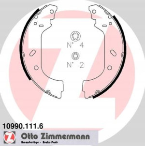 ZIMMERMANN 10990.111.6 Zestaw szczęk hamulcowych