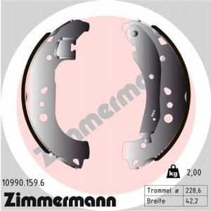 ZIMMERMANN 10990.159.6 Zestaw szczęk hamulcowych