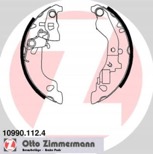 ZIMMERMANN 10990.112.4 Zestaw szczęk hamulcowych