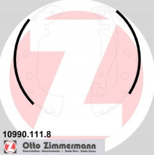 ZIMMERMANN 10990.111.8 Zestaw szczęk hamulcowych