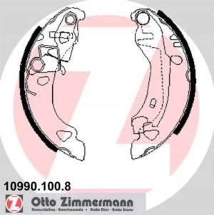 ZIMMERMANN 10990.100.8 Zestaw szczęk hamulcowych