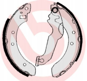 S 24 507 BREMBO Zestaw szczęk hamulcowych