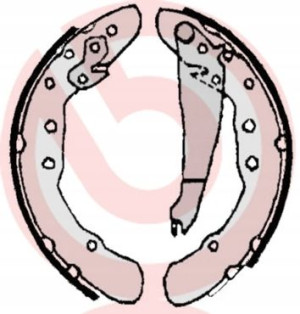 S 85 514 BREMBO Zestaw szczęk hamulcowych