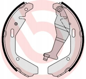 S 79 502 BREMBO Zestaw szczęk hamulcowych