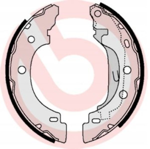 S 68 523 BREMBO Zestaw szczęk hamulcowych