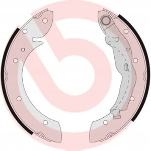 S 68 521 BREMBO Zestaw szczęk hamulcowych
