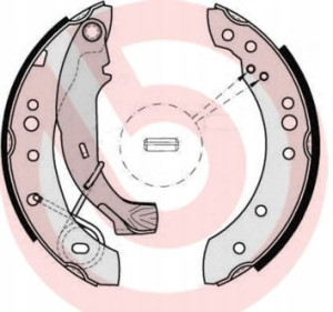 S 61 526 BREMBO Zestaw szczęk hamulcowych