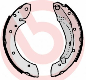 S 61 522 BREMBO Zestaw szczęk hamulcowych