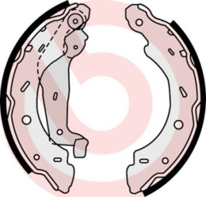 S 50 504 BREMBO Zestaw szczęk hamulcowych