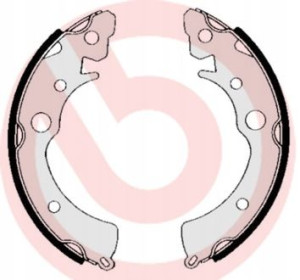 S 28 505 BREMBO Zestaw szczęk hamulcowych