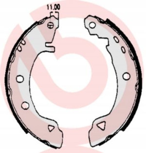 S 23 508 BREMBO Zestaw szczęk hamulcowych