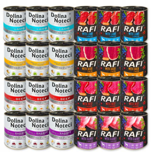 Dolina Noteci + Rafi Karma Psa Mix Smaków 24x800g