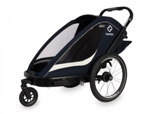 Przyczepka rowerowa BREEZE ONE niebiesko-kremowa