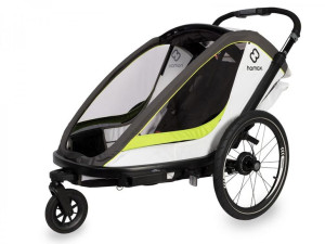 Przyczepka rowerowa BREEZE TWIN niebiesko-kremowa