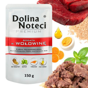 Dolina Noteci Karma Dla Psa Saszetka Wołowina 150g