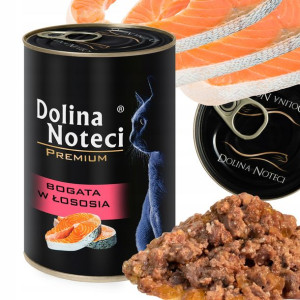 Dolina Noteci Premium Mokra Karma Kota Łosoś 400g