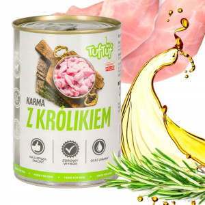 Tuf Tuf Mokra Karma Dla Psa Królik Puszka 400g