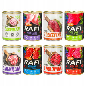 Rafi Tuf Tuf Mokra Karma Dla Psa Mix Smaków 8x400g