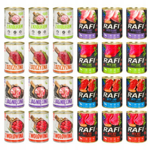 Rafi Tuf Tuf Mokra Karma Psa Mix Smaków 24x400g