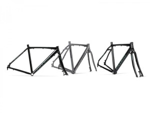 Rama gravel Falcon M czarno-grafitowa (rama, widelec, stery), QR