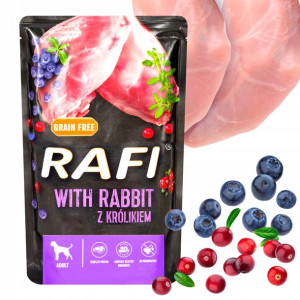 Dolina Noteci Rafi Karma Psa Saszetka Królik 500g