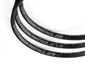 Obręcz Patrol 26", 32 otwory, tubeless ready, matowa czarna anodowana