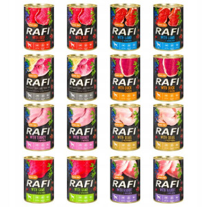 Dolina Noteci Rafi Karma Psa Mix Smaków 16x400g