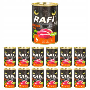 Dolina Noteci Rafi karma dla kota kaczka 12x400g