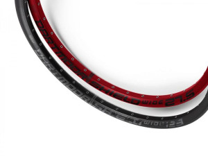 Obręcz Shield Wide 29", 32 otwory, tubeless ready, matowa czerwona anodowan