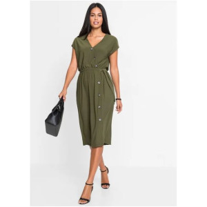 Bonprix Casualowa Sukienka Damska Szmizjerka Midi Guziki 40-42 913815