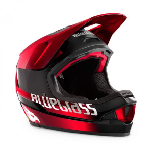 Kask LEGIT CARBON MIPS M 56-58 cm, czarno-czerwony połysk