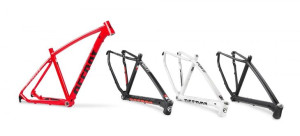 Rama MTB 29" Point L czarno-czerwona, 142x12mm